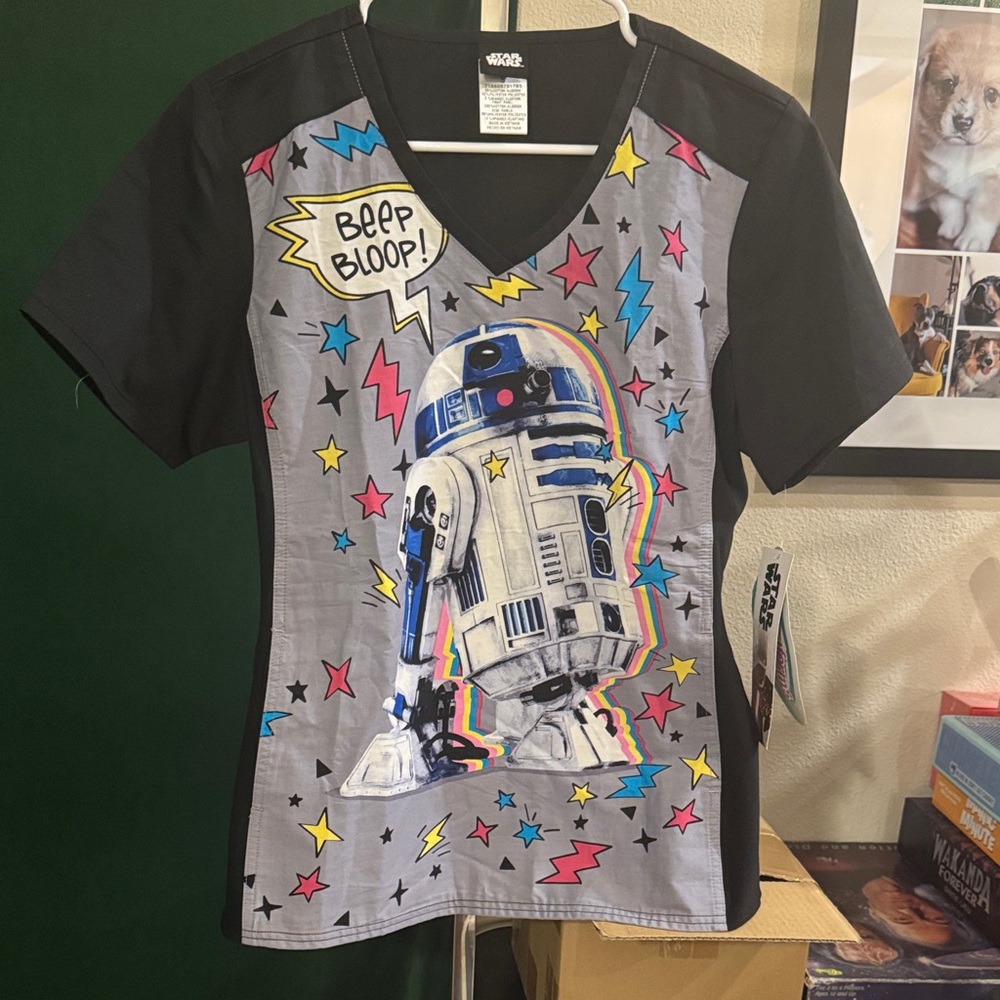 Star Wars R2-D2 scrub Top